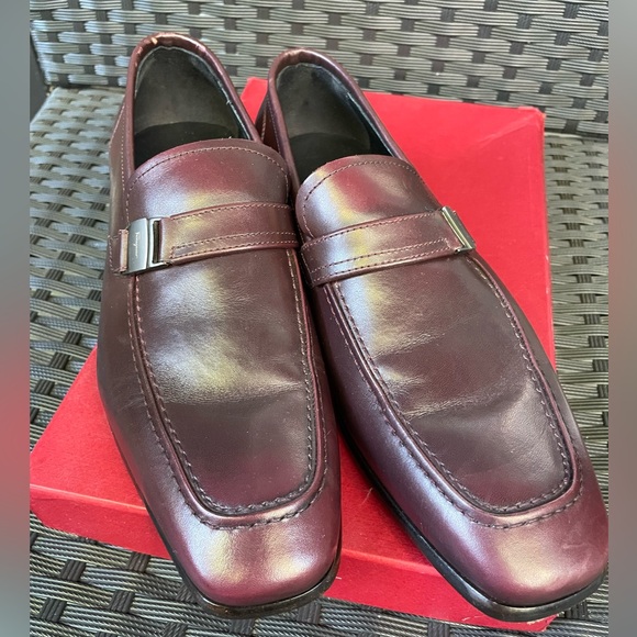 Salvatore Ferragamo Shoes,Salvatore Ferragamo Maroon Leather Loafers.AUTHENTIC - Picture 1 of 12